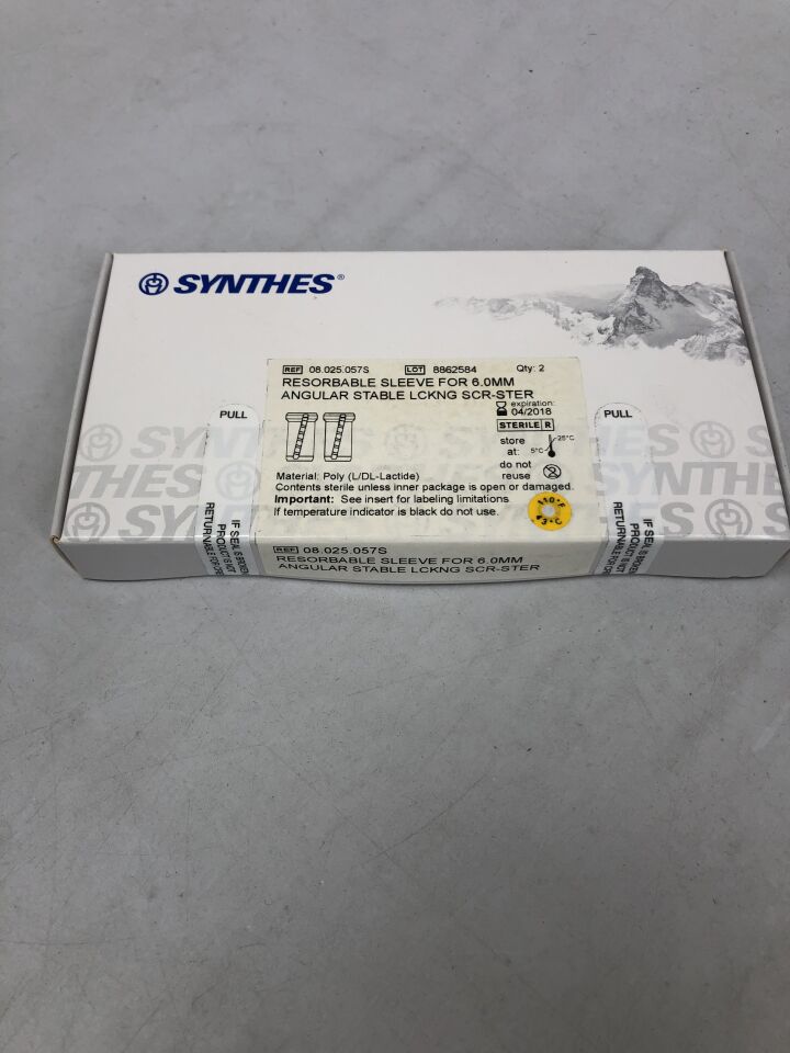 08.025.057S - SYNTHES - Resorbable Sleeve for 6mm Angular Stable Locking Screw, (BX/1) - ( Expiry Date: 2018-04-30 )