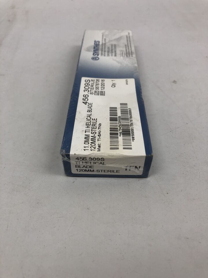 456.309S - SYNTHES - Titanium Helical Blade, 11mm X 120mm, () - ( Expiry Date: 2016-12-01 )