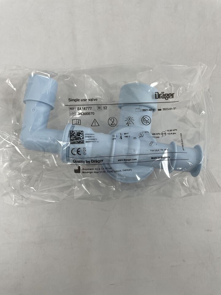 8414777 - DRAEGER - Single Use Valve, (EA) - ( Expiry Date: 2023-01-31 )