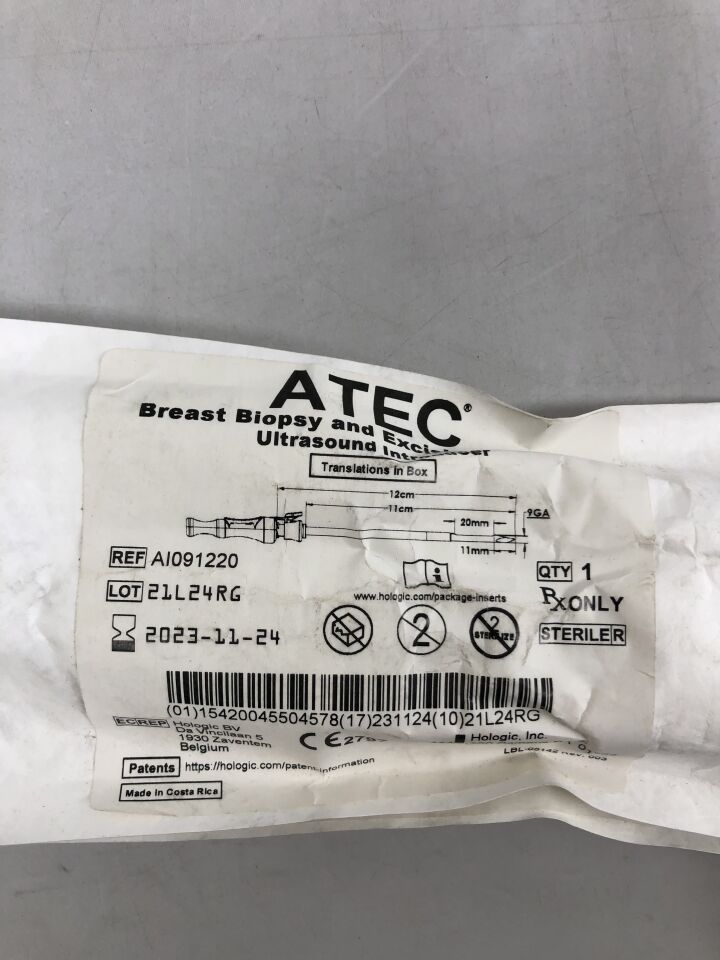 AI091220 - HOLOGIC - atec breast biopsy & excision ultrasound introducer 9g x 12cm x 20cm, (EA) - ( Expiry Date: 2023-11-24 )