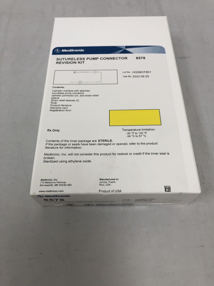 8578 - MEDTRONIC - Sutureless Pump Connector Revision Kit, (BX/1) - ( Expiry Date: 2023-08-25 )