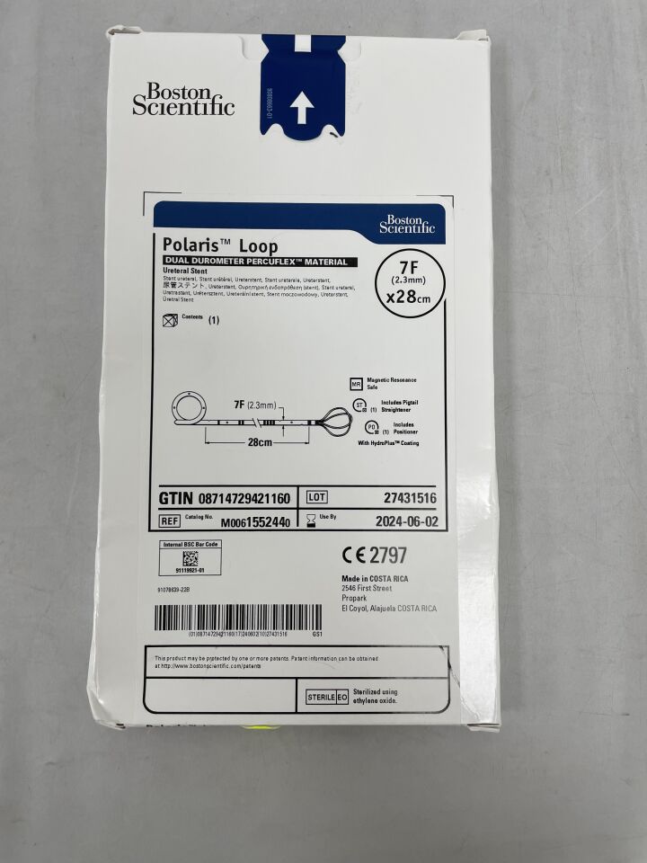 155244 - BOSTON SCIENTIFIC - Poloris Loop Dual Durometer Percuflex Material Ureteral Stent, 7F x 28cm , (BX/1) - ( Expiry Date: 2024-06-02 )
