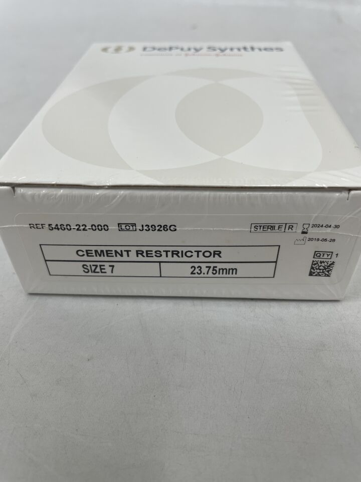 5460-22-000 - DEPUY - Cement Restrictor Size 7, 23.75mm, (BX/1) - ( Expiry Date: 2024-04-30 )