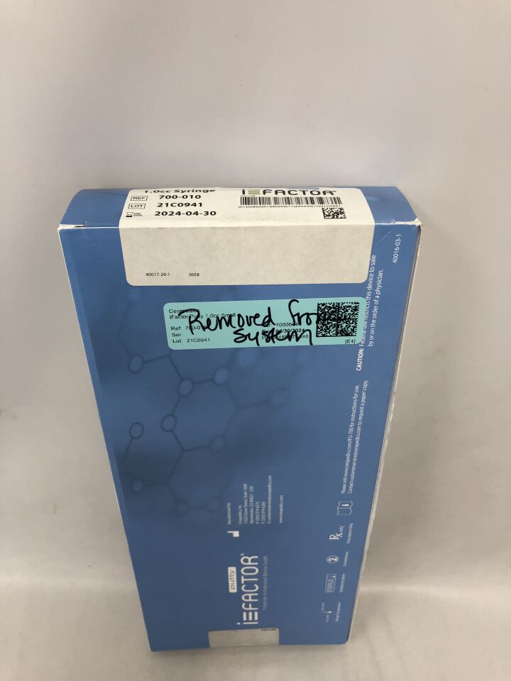 700-010 - CERAPEDICS - I-Factor Peptide Enhanced Bone Graft Putty, 1cc, () - ( Expiry Date: 2024-04-30 )