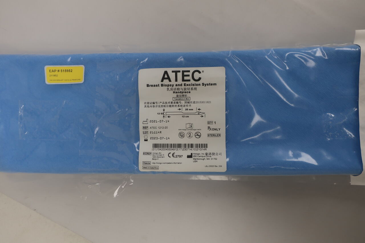 ATEC 1212-20 - HOLOGIC - Hologic Atec Breast Biopsy and Excision System Handpiece, 12G, 12cm, 20mm, (EA) - ( Expiry Date: 2024-04-17 )