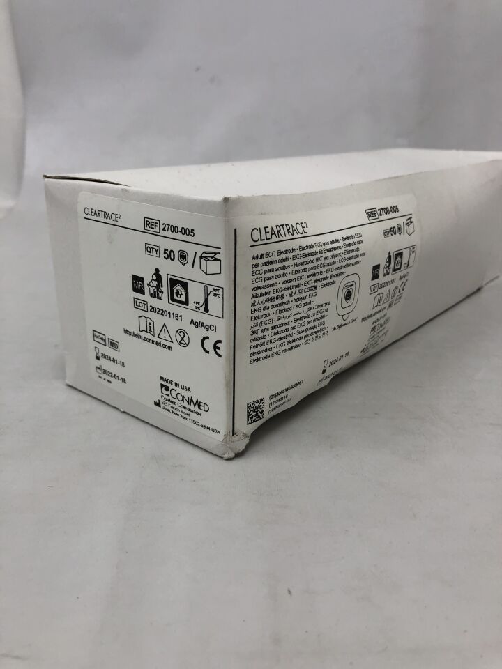 2700-005 - CONMED - SureTrace Adult ECG Electrode, (BX/50) - ( Expiry Date: 2024-01-18 )