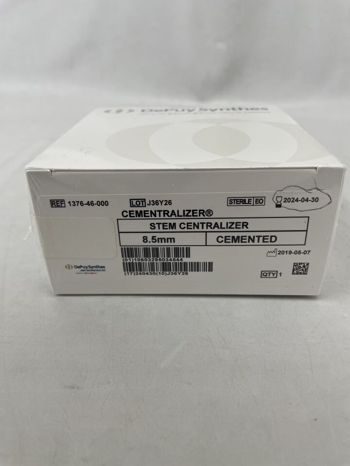 1376-46-000 - DEPUY - CEMENTRALIZER, Stem Centralizer, 8.5mm Cemented, (BX/1) - ( Expiry Date: 2024-04-30 )