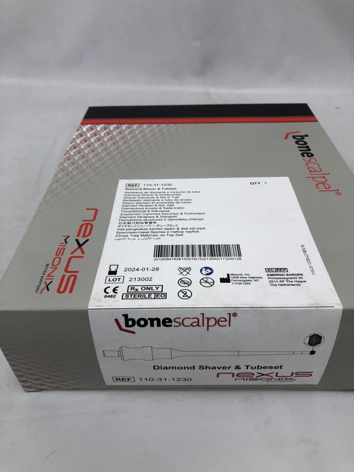 110-31-1230 - MISONIX - Nexus Bone Scalpel Diamond Shaver & Tubeset, () - ( Expiry Date: 2024-01-28 )