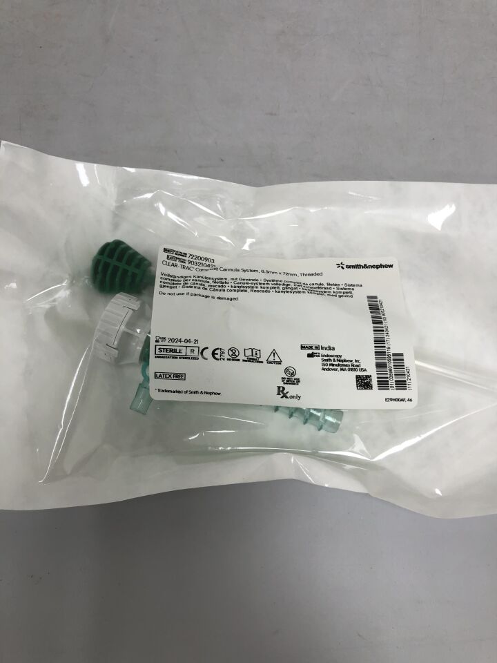 72200903 - SMITH & NEPHEW - Clear-Trac Complete Cannula System, 8.5mm x 72 mm, threaded, ()