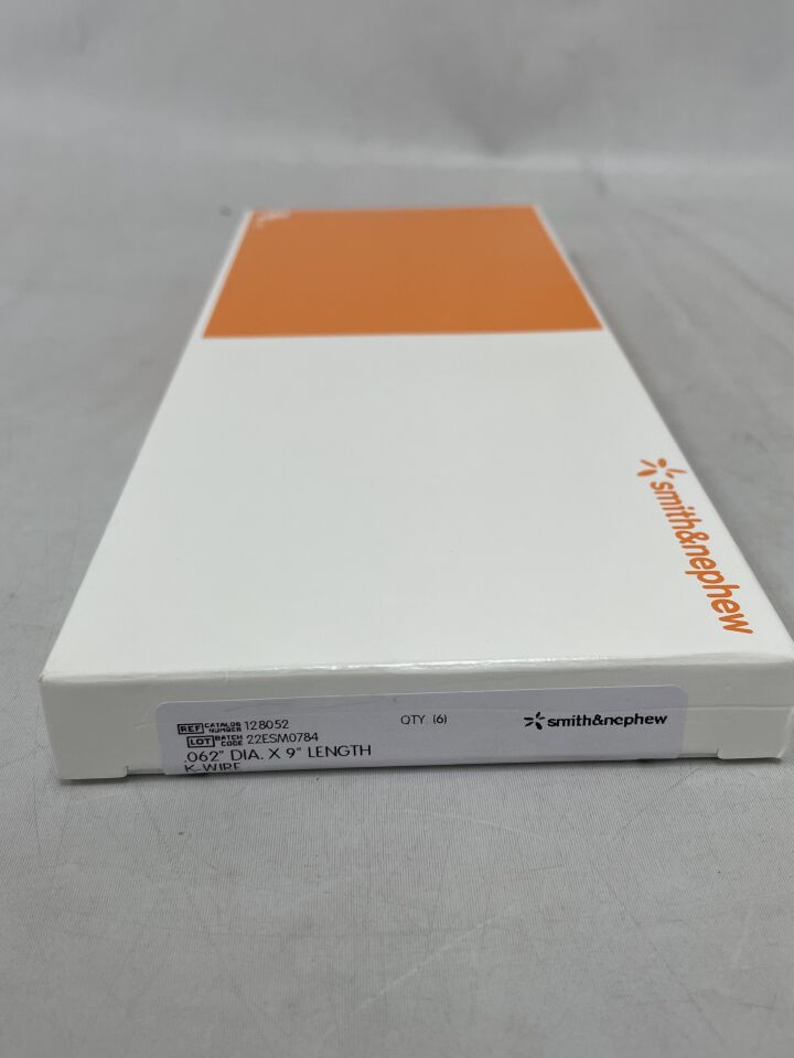 128052 - SMITH & NEPHEW - K-Wire Double-End Trocar, Diamond Point, Round, 0.062" dia. x 9" length , ( BX/6 ) - ( Expiry Date : 2099-12-31 )