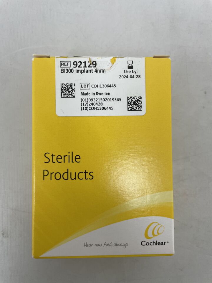 92129 - COCHLEAR - baha bi300 implant, 4mm, (BX/1) - ( Expiry Date: 2024-04-28 )