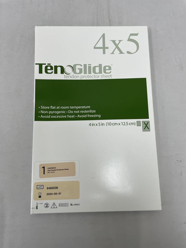 TG451 - INTEGRA - tenoglide tendon protector sheet 4" x 5", () - ( Expiry Date: 2024-05-31 )