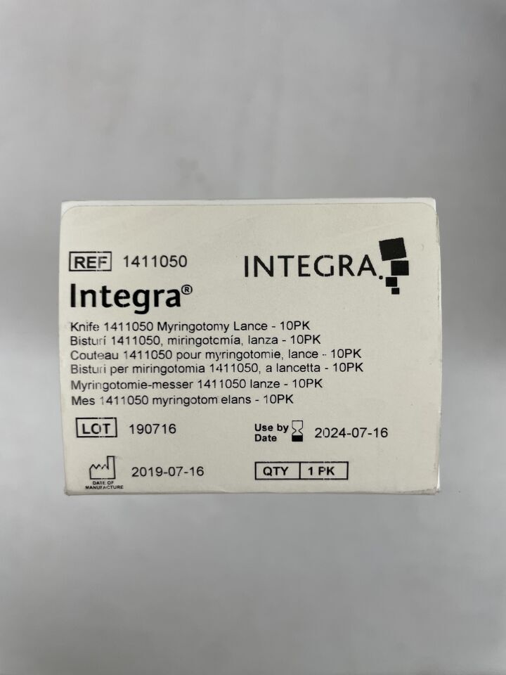 1411050 - INTEGRA - Myringotomy Knife Blade, Lancet Tip, 6", (BX/10) - ( Expiry Date: 2024-07-16 )