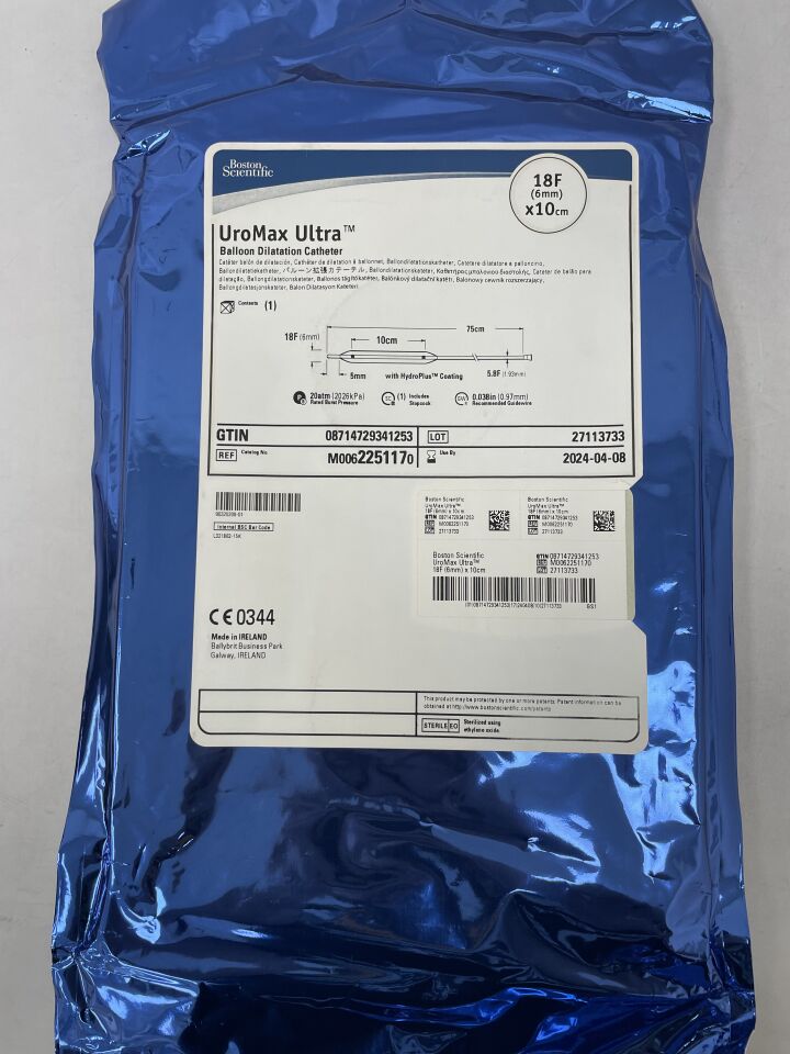 225117 - BOSTON SCIENTIFIC - UroMax Ultra Balloon Dilatation Catheter - 18Fr x 10cm, () - ( Expiry Date: 2024-04-08 )