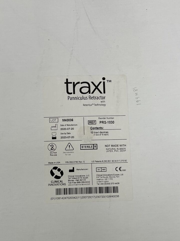 PRS-1030 - CLINICAL INNOVATIONS - Traxi Panniculus Retractor, (BX/10) - ( Expiry Date: 2023-07-20 )