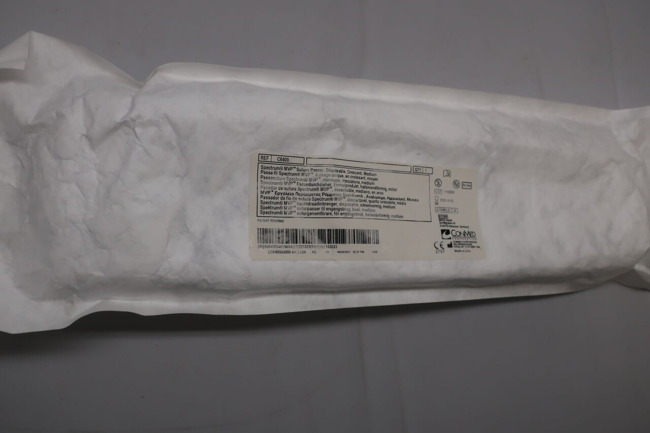 C6400 - CONMED - Spectrum MVP Suture Passer, Crescent, Medium, (EA) - ( Expiry Date: 2024-07-03 )