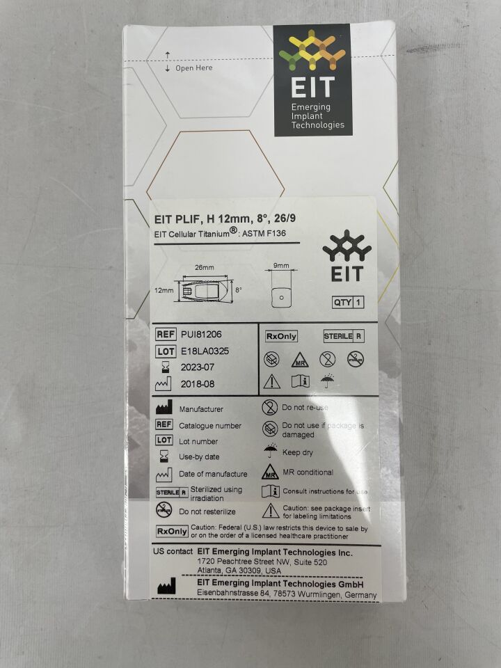 PUI81206 - EIT - PLIF, H 12mm, 26/9, (BX/1) - ( Expiry Date: 2023-07-31 )