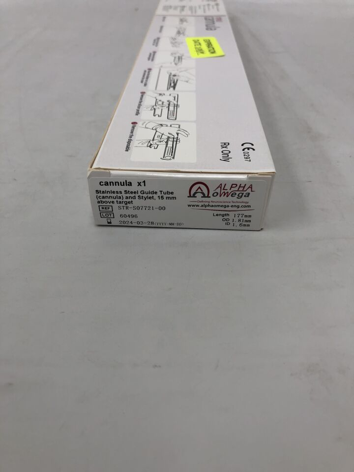 STR-S07721 - ALPHA OMEGA - Cannula, Stainless Steel Guide Tube and Stylet, 15mm, () - ( Expiry Date: 2023-12-24 )
