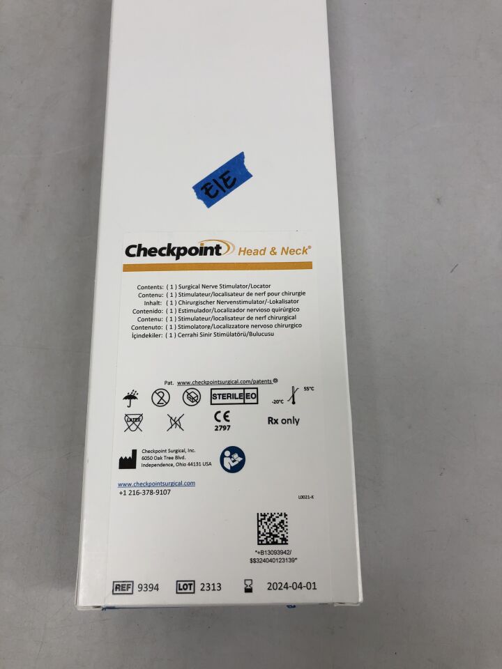9394 - CHECKPOINT - Surgical Nerve Stimulator, Locator, () - ( Expiry Date: 2024-01-07 )