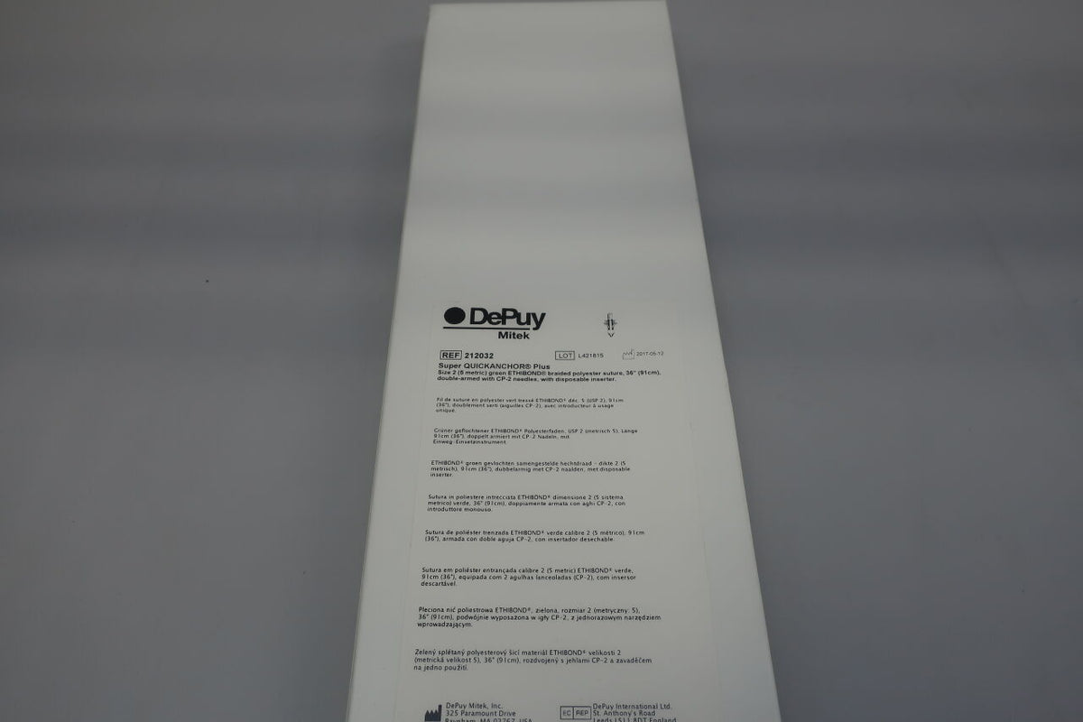 212032 - DEPUY - Super QuickAnchor Plus Anchor with 6 in. #2 Ethibond(CP-2) Suture, ()