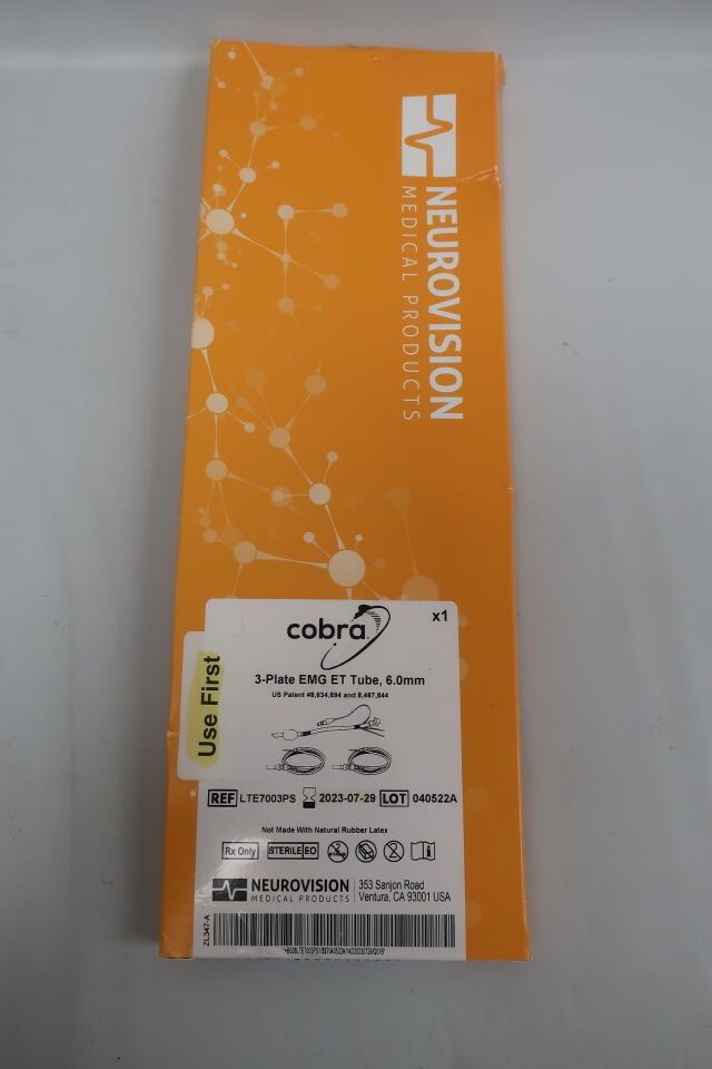 LTE7003PS - NEUROVISION - cobra 3-plate emg et tube & two subdermal, () - ( Expiry Date: 2024-01-01 )