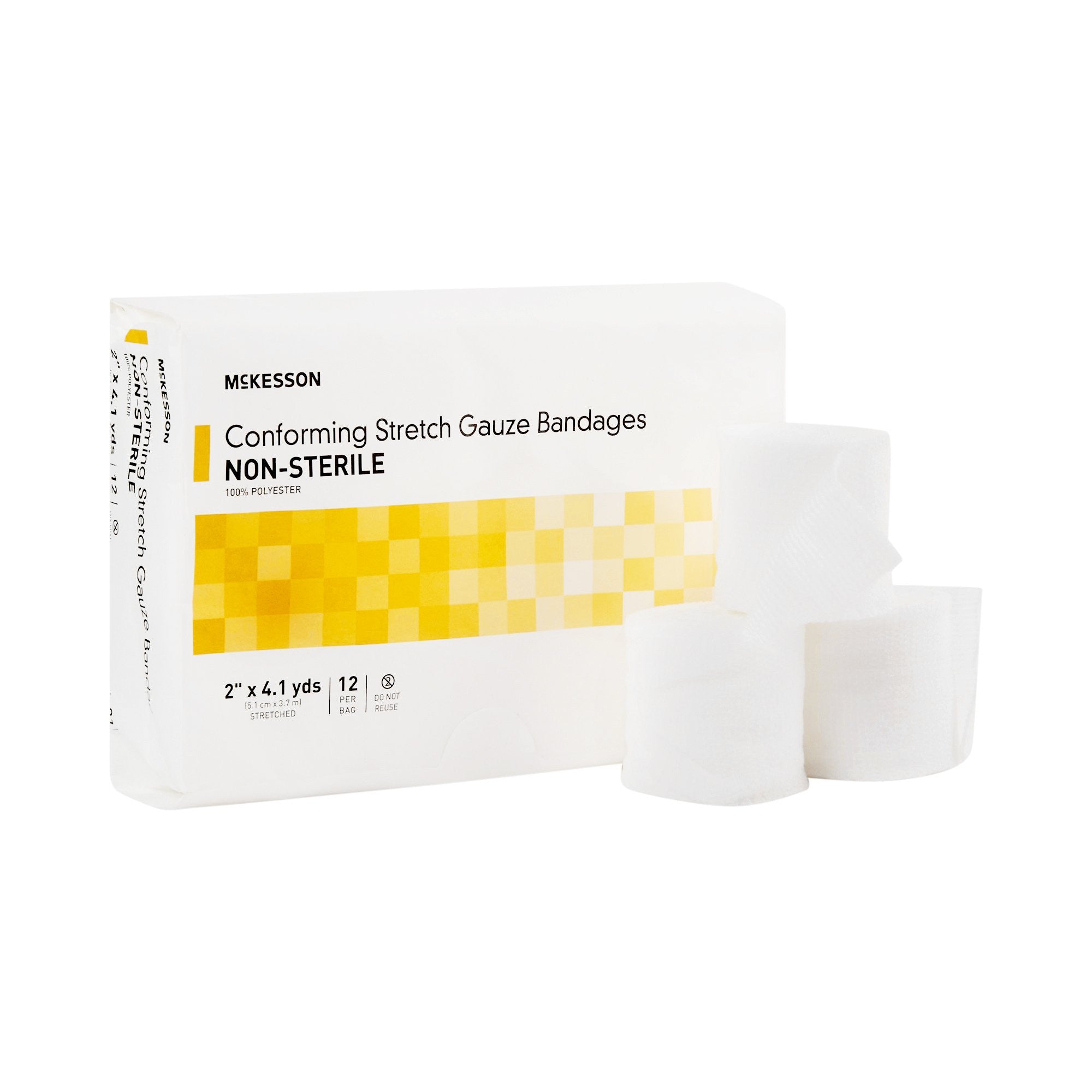993032 - McKesson - McKesson Conforming Bandage 2 in X 4-1/10 Yard NonSterile , 16-011, Case of 96, (CS)