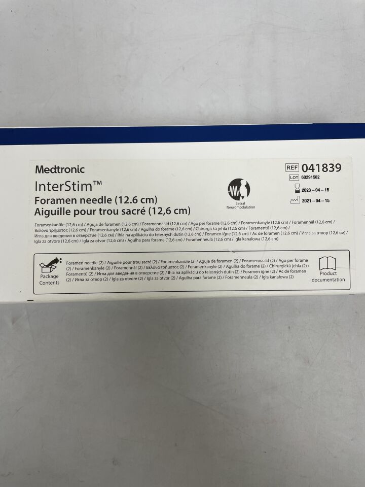 041839 - MEDTRONIC - InterStim 13cm Foramen Needle for Sacral Nerve Stimulation (SNS), () - ( Expiry Date: 2023-04-15 )
