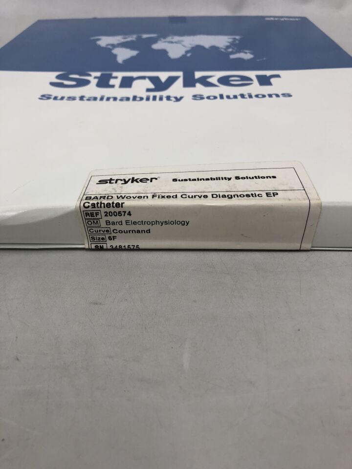 200574 - STRYKER - Reprocessed Bard Woven Fixed Curve Diagnostic EP Catheter, 6F, (BX/1) - ( Expiry Date: 2022-03-23 )