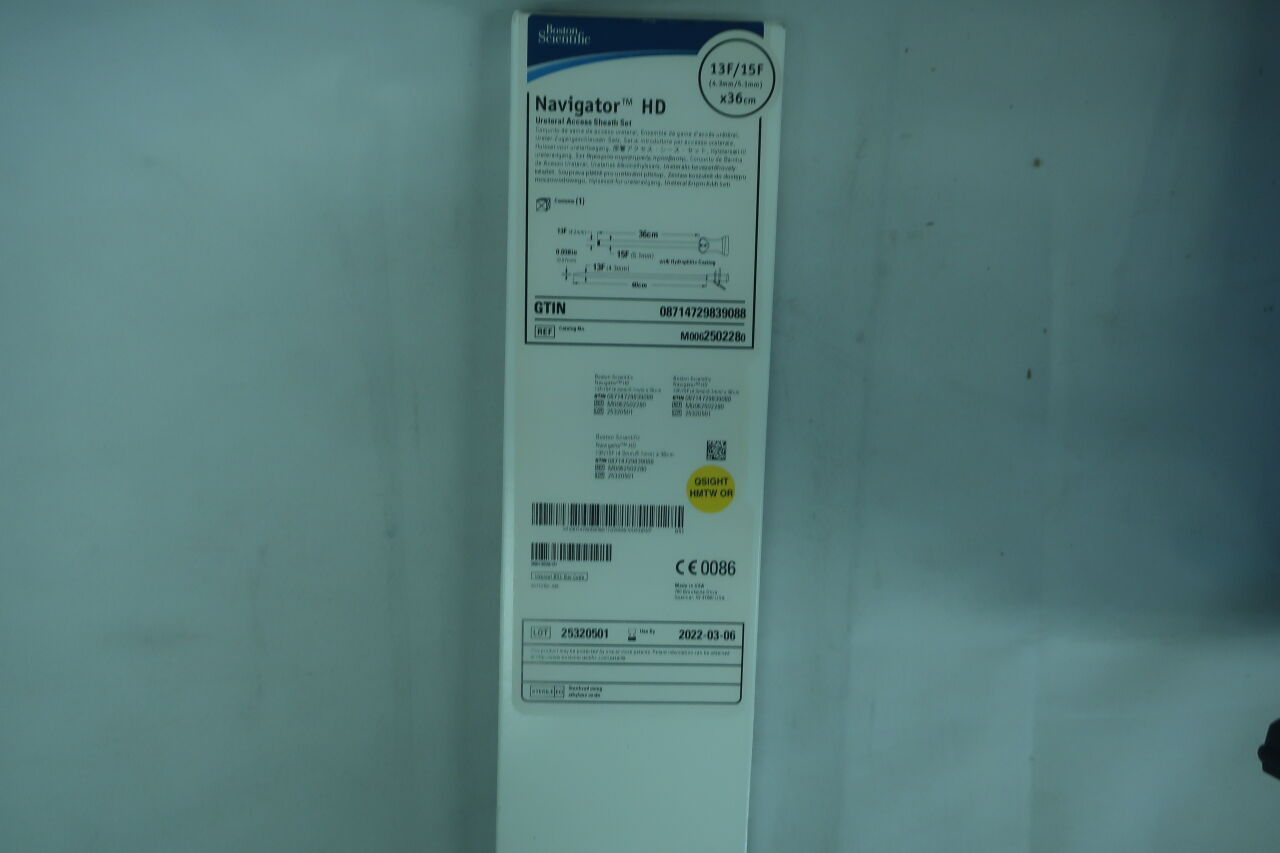 250228 - BOSTON SCIENTIFIC - Navigator HD Ureteral Access Sheath Set, 13F/15F x 36cm, () - ( Expiry Date: )