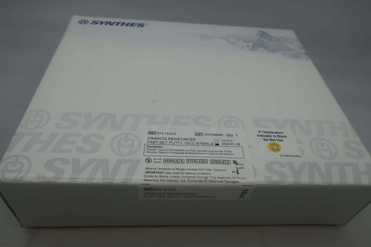 615.10.01S - SYNTHES - cranios reinforced fast set putty, 10cc, (BX/1) - ( Expiry Date: 2024-06-28 )