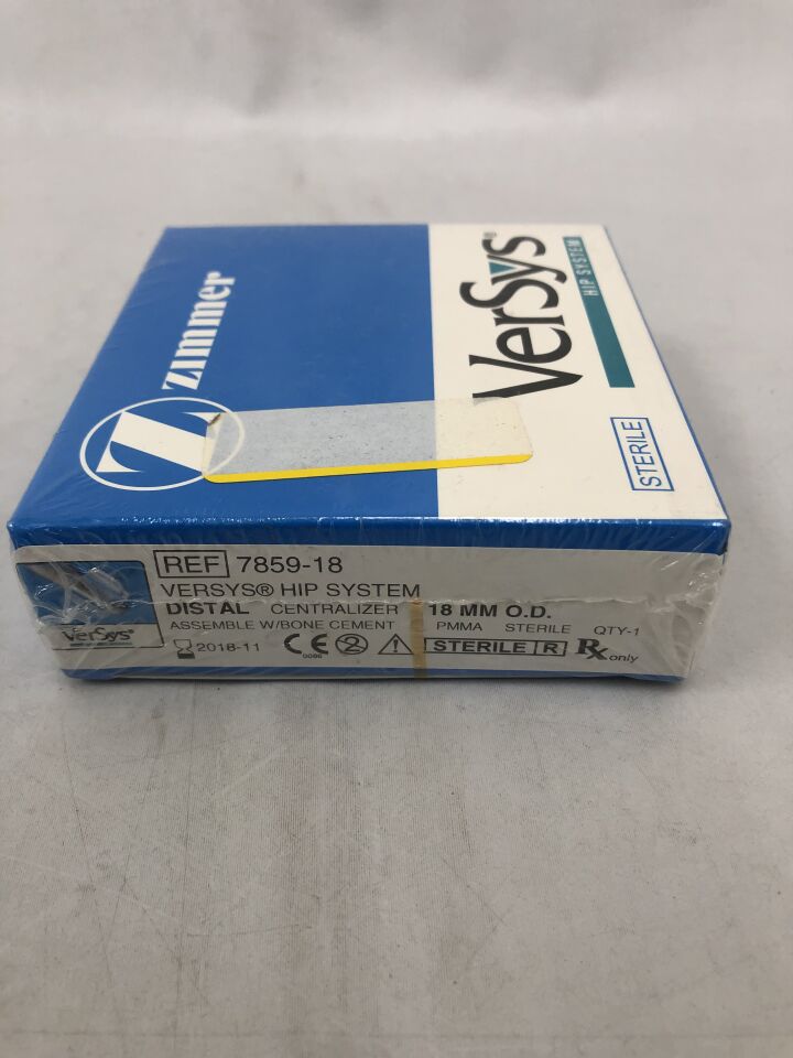 7859-18 - ZIMMER - VerSys Hip System, Distal Centralizer 18mm O.D., (BX/1) - ( Expiry Date: 2018-11-01 )