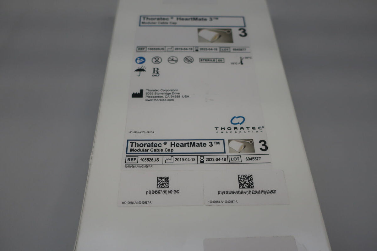 106526US - THORATEC - Thoratec HeartMate 3 Modular Cable Cap - Individual Unit, (BX/1)