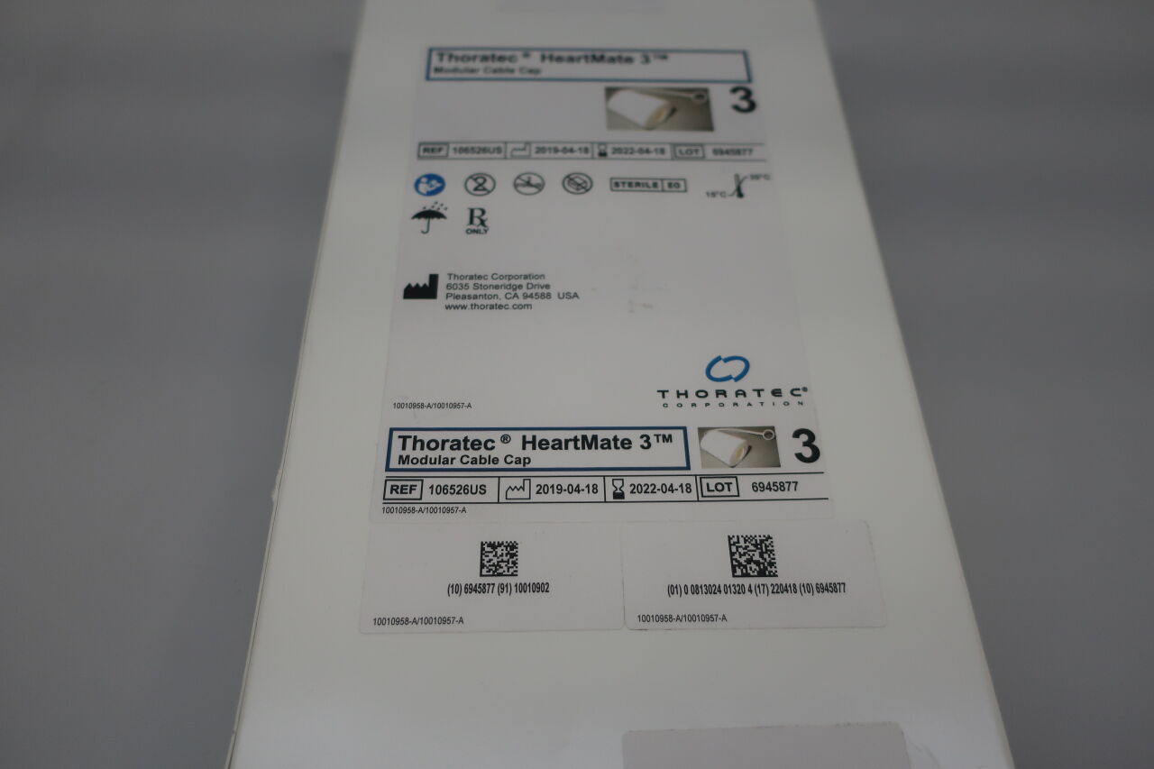 106526US - THORATEC - Thoratec HeartMate 3 Modular Cable Cap - Individual Unit, (BX/1) - ( Expiry Date: 2023-11-02 )
