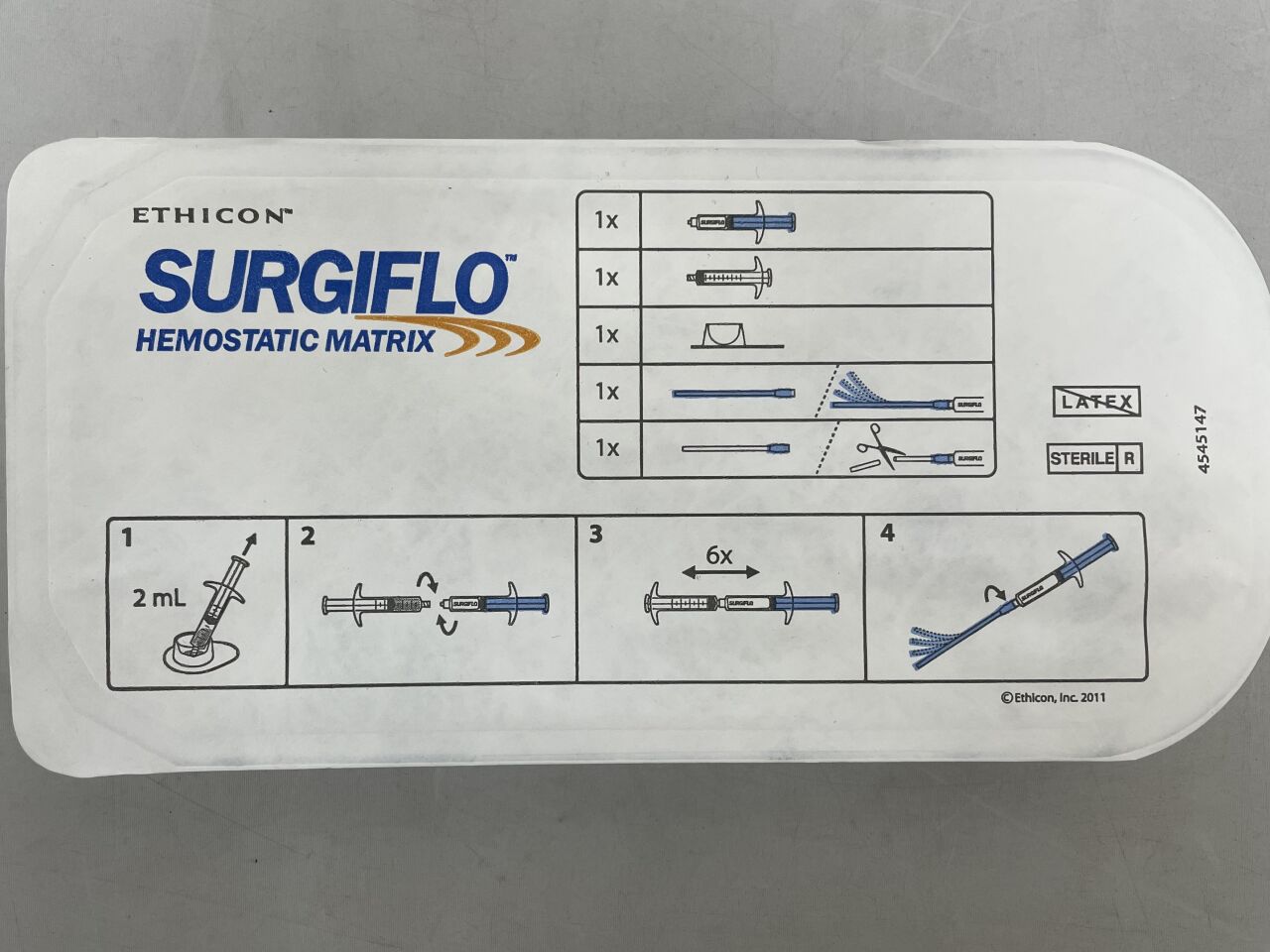 4545147 - ETHICON - Ferrosan SurgiFlo Hemostatic Matrix 2mL, (EA) - ( Expiry Date: 2023-08-01 )