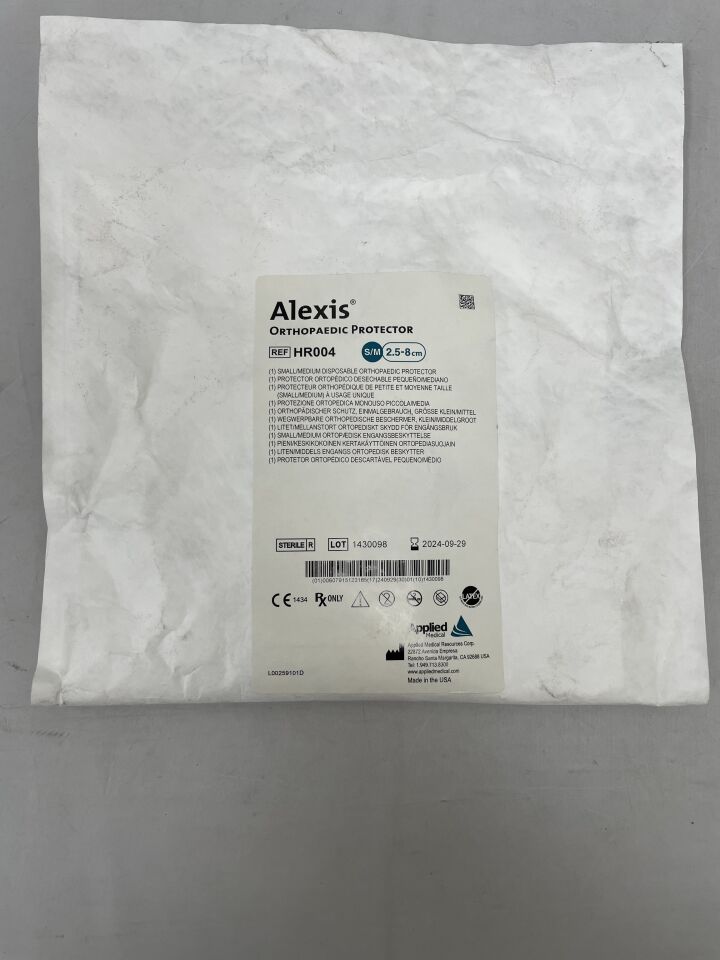 HR004 - APPLIED MEDICAL - Alexis Rigid Orthopedic Protector, Small / Medium, () - ( Expiry Date: 2024-09-29 )