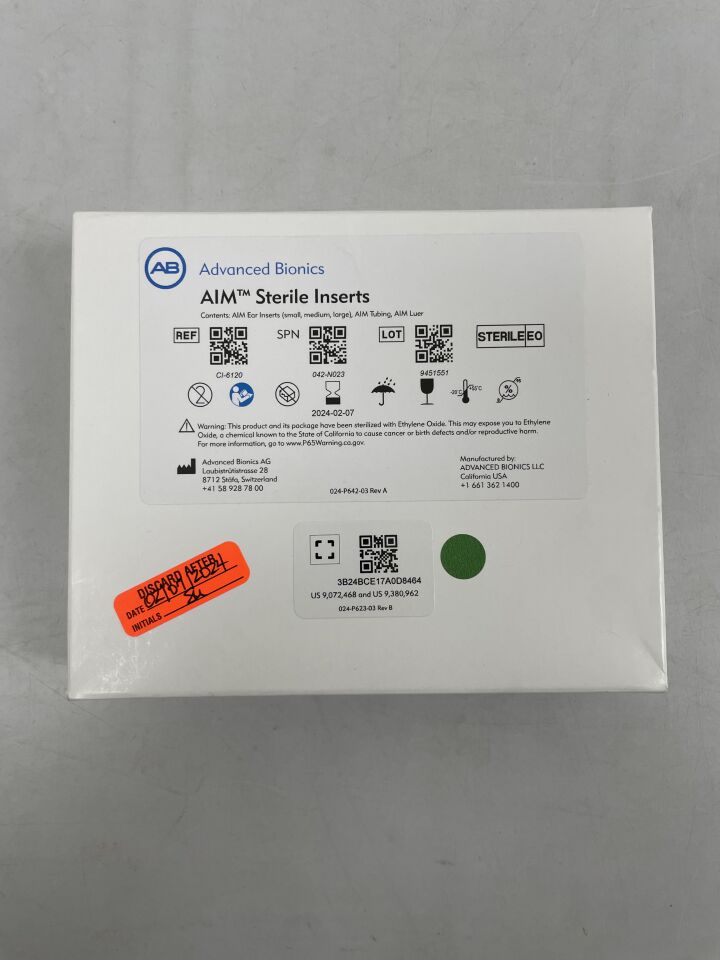 CI-6120 - ADVANCED BIONICS - aim sterile inserts, (EA) - ( Expiry Date: 2023-12-06 )