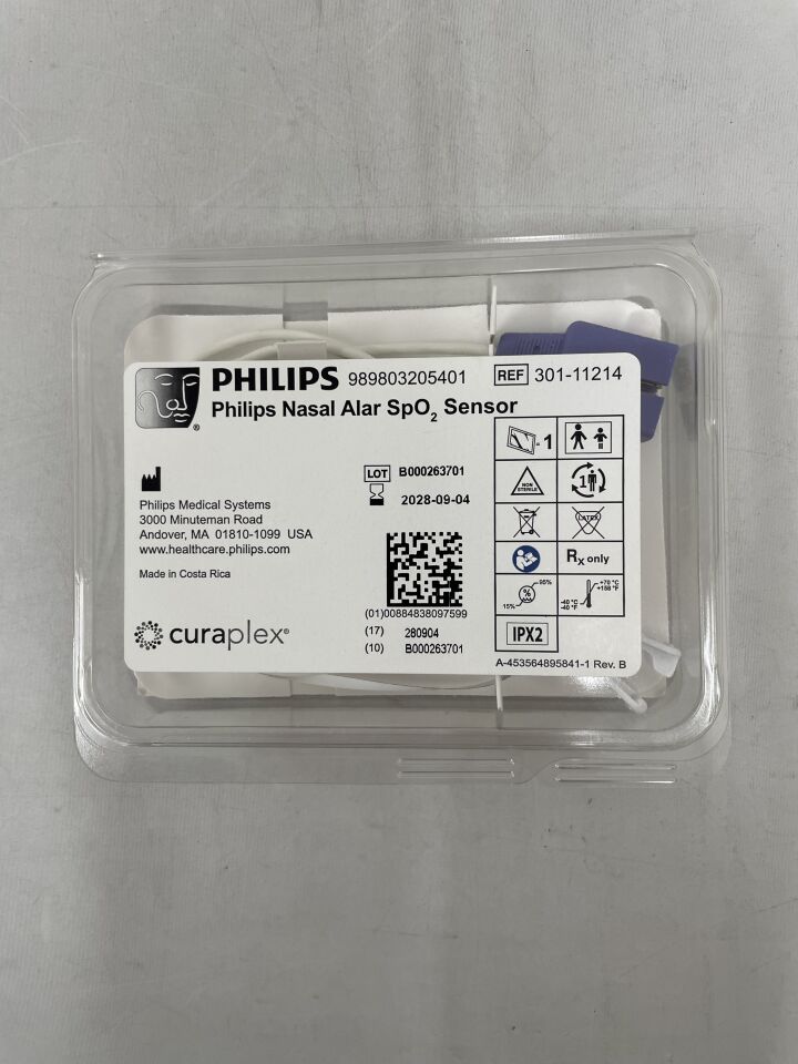 301-11214 - PHILIPS - Nasal Alar Disposable SpO2 Sensor, (EA) - ( Expiry Date: 2028-09-04 )