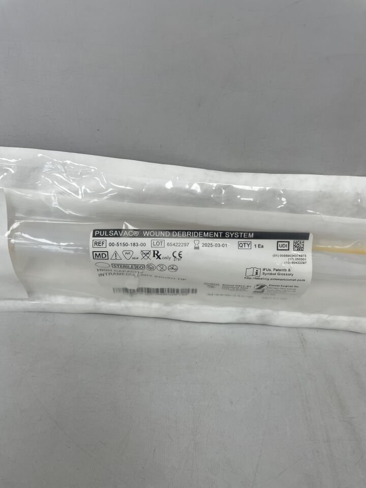 00-5150-183-00 - ZIMMER - PulsaVac Punta de cepillo intramedular de alta capacidad, ( EA ) - ( Fecha de caducidad : 01/03/2025 )