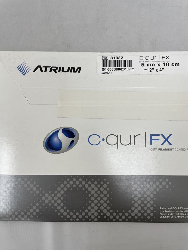 31322 - ATRIUM - C-Qur FX Mesh 5cm x 10cm, (EA) - ( Expiry Date: 2021-03-14 )