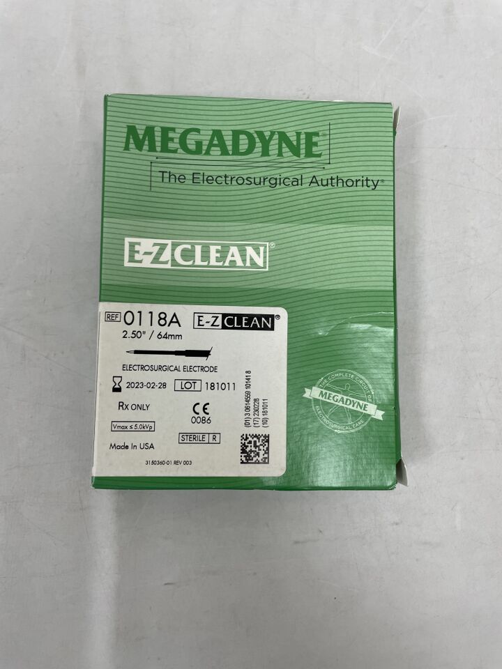0118A - ETHICON - megadyne e-z clean megafine needle electrode, 2.5in, (BX/12) - ( Expiry Date: 2023-02-28 )