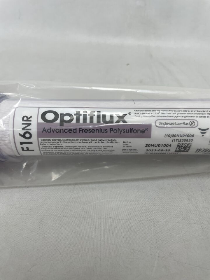 0500306E - FRESENIUS MEDICAL - Optiflux Dialyzer F16NR, (EA) - ( Expiry Date: 2023-06-30 )