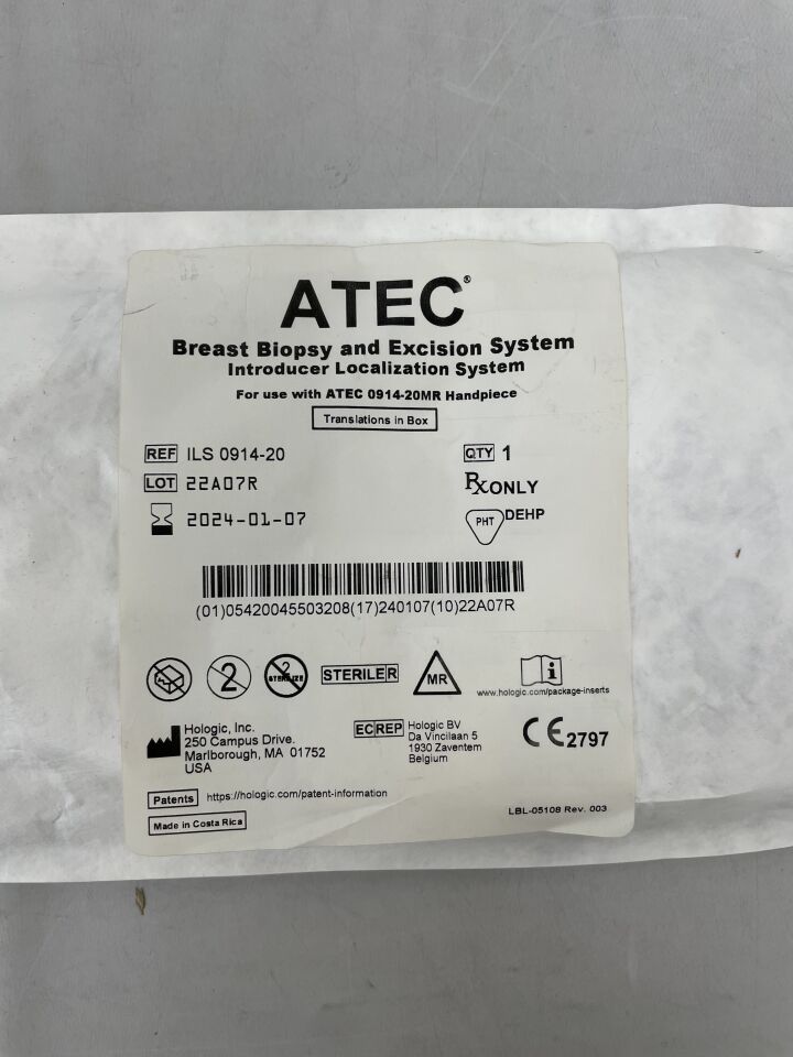 ILS 0914-20 - HOLOGIC - 9G Introducer Localization Set for ATEC 0914-20MR, (EA) - ( Expiry Date: 2024-01-07 )