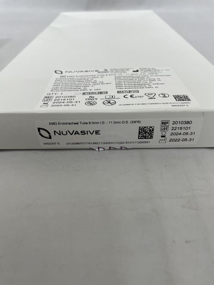 2010380 - NUVASIVE - EMG Endotracheal Tube 11.3mm, (BX/1) - ( Expiry Date: 2024-05-31 )