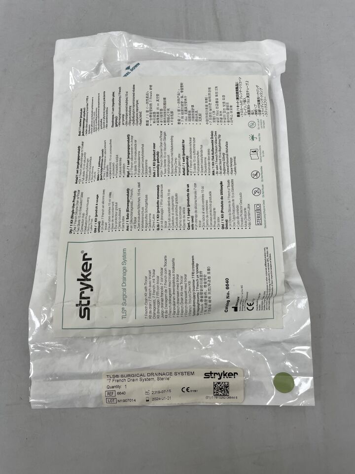 6640 - STRYKER - TLS Disposable Sterile Surgical Drainage System, 7 Fr Size, (EA) - ( Expiry Date: 2024-01-31 )