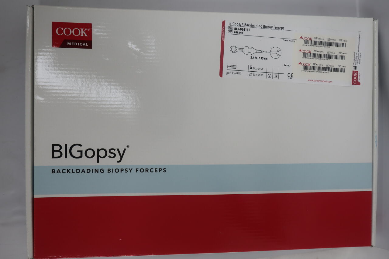 G48240 - COOK - BIGopsy Backloading Biopsy Forceps - BLB-024115 - 2.4Fr x 115cm, () - ( Expiry Date: 45326 )