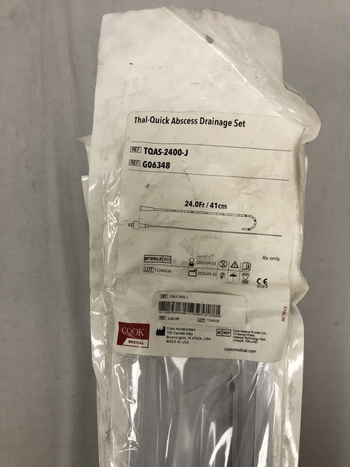 G06348 - COOK - Thal-Quick Abscess Drainage Set, 24Fr/41cm, () - ( Expiry Date: 2023-09-23 )