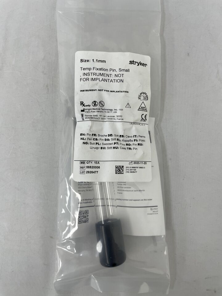 58820006REP - STRYKER - WRIGHT MEDICAL, Temp Fixation Pin, Small , ( EA ) - ( Expiry Date : 2099-12-31 )