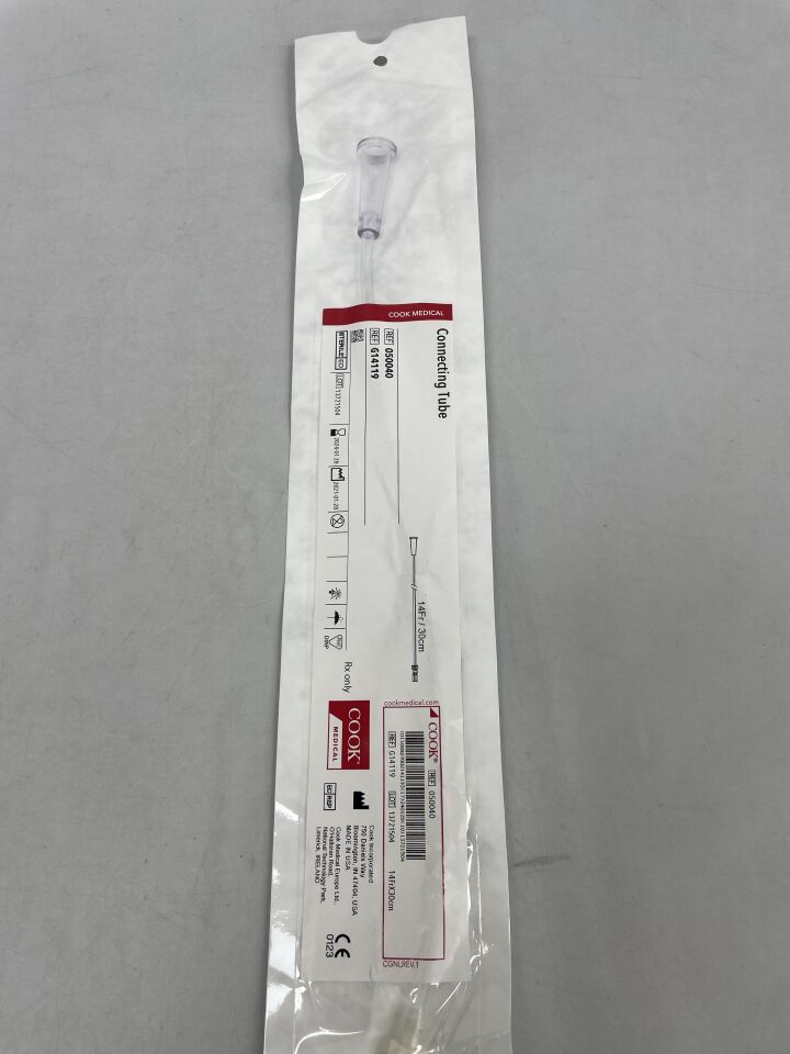 G14119 - COOK - Connecting Tube, 14 Fr Size, 30 cm , (EA) - ( Expiry Date: 2023-12-17 )
