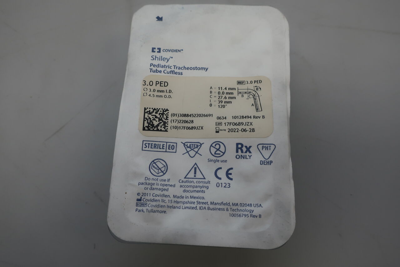 3.0 PED - COVIDIEN - shiley - 3.0 ped, (BX/1) - ( Expiry Date: 2023-12-26 )