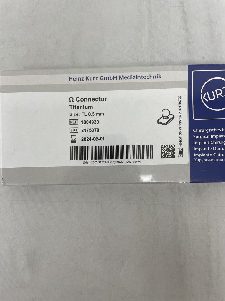 1004930 - KURZ - Connector Titanium FL .5mm, () - ( Expiry Date: 2024-02-01 )